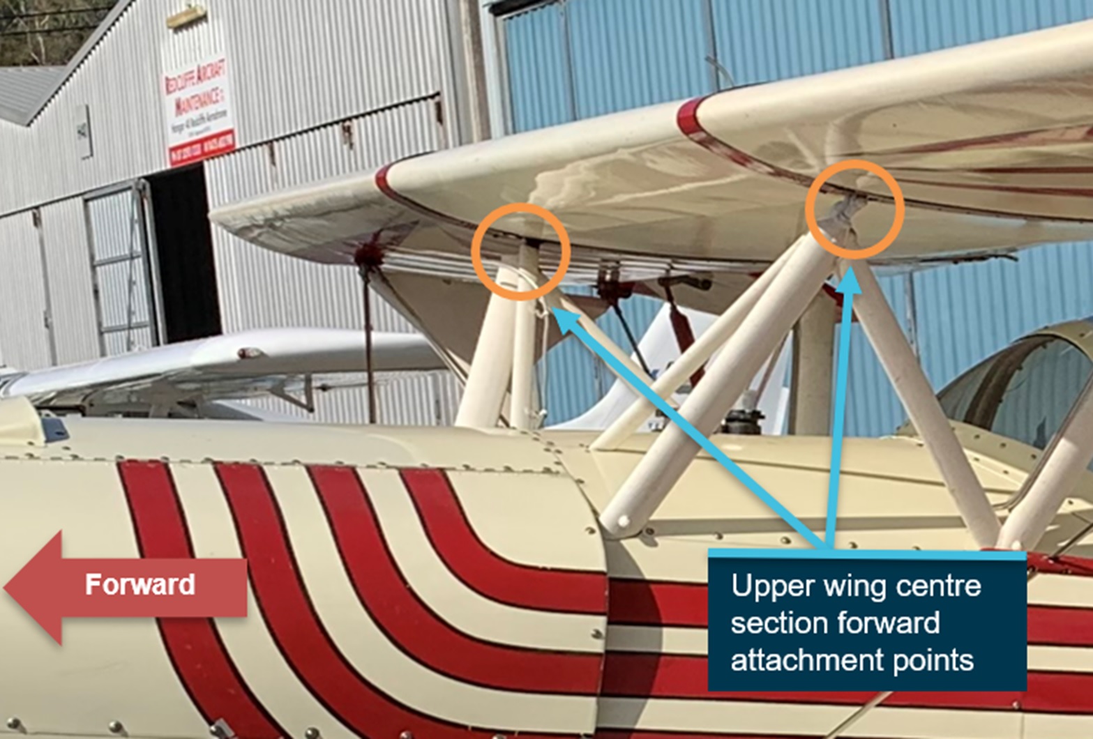 Figure 4: Upper wing centre section attachment