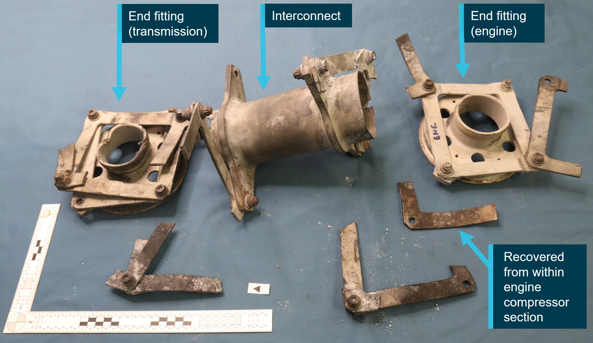 Figure 18: KAflex prior to disassembly at the ATSB’s technical facilities