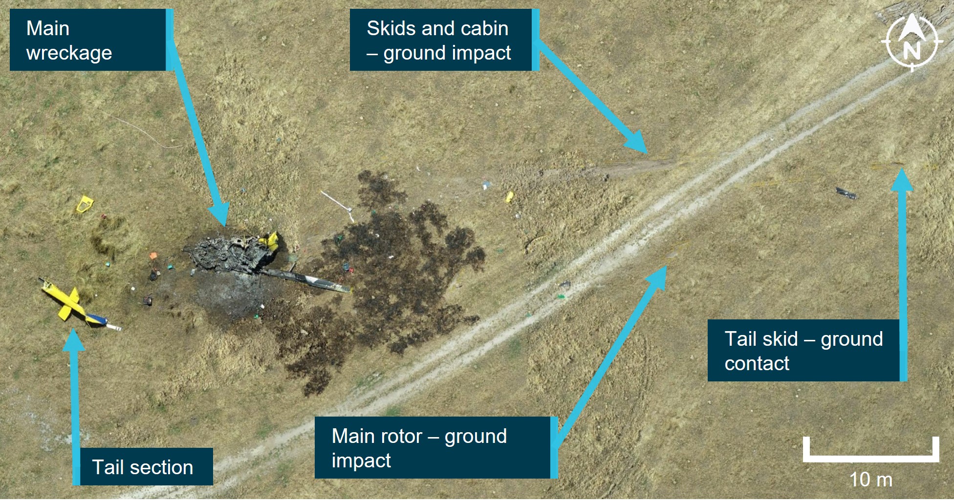 Figure 6: Overhead view of the accident site