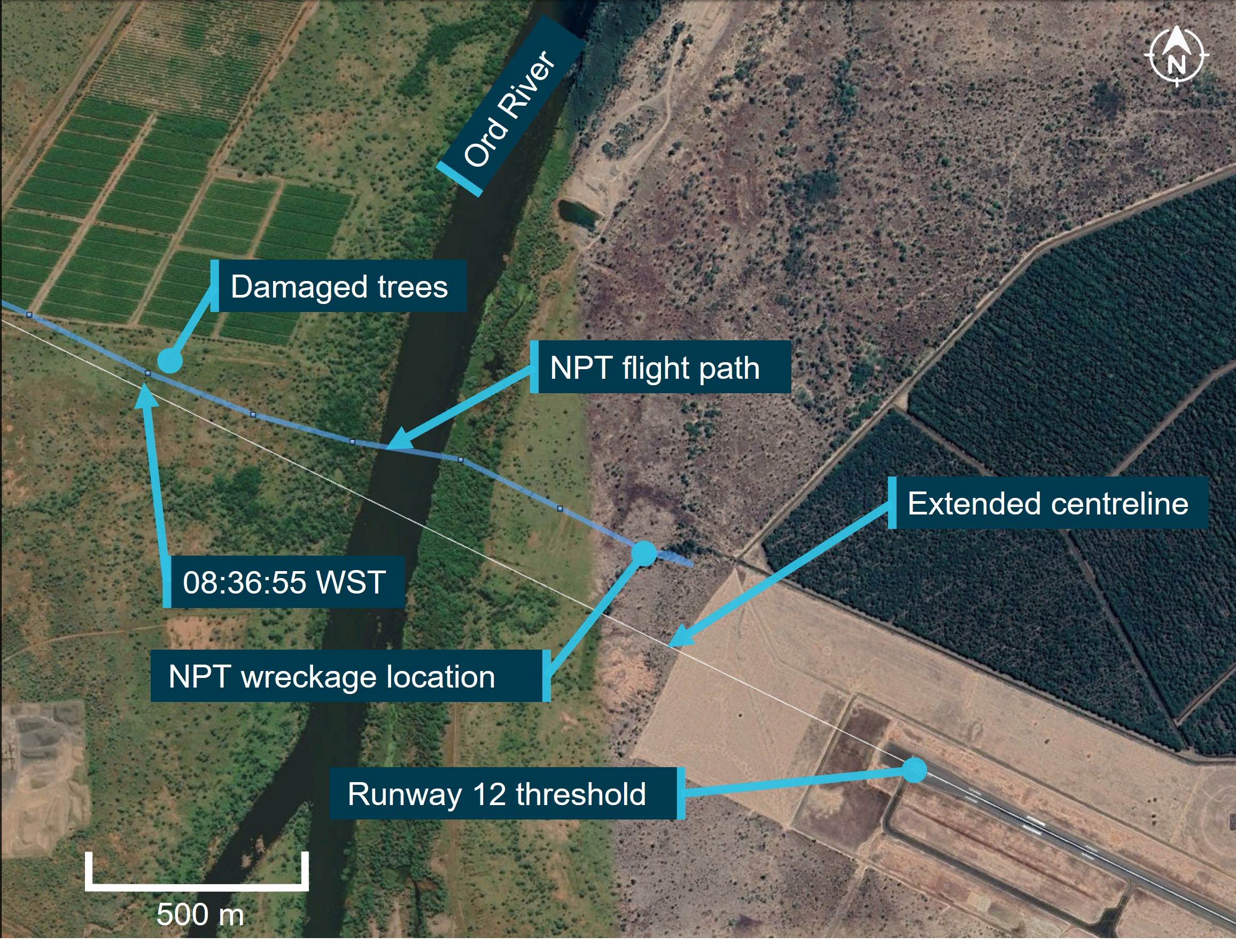 Figure 11: Possible tree strike location