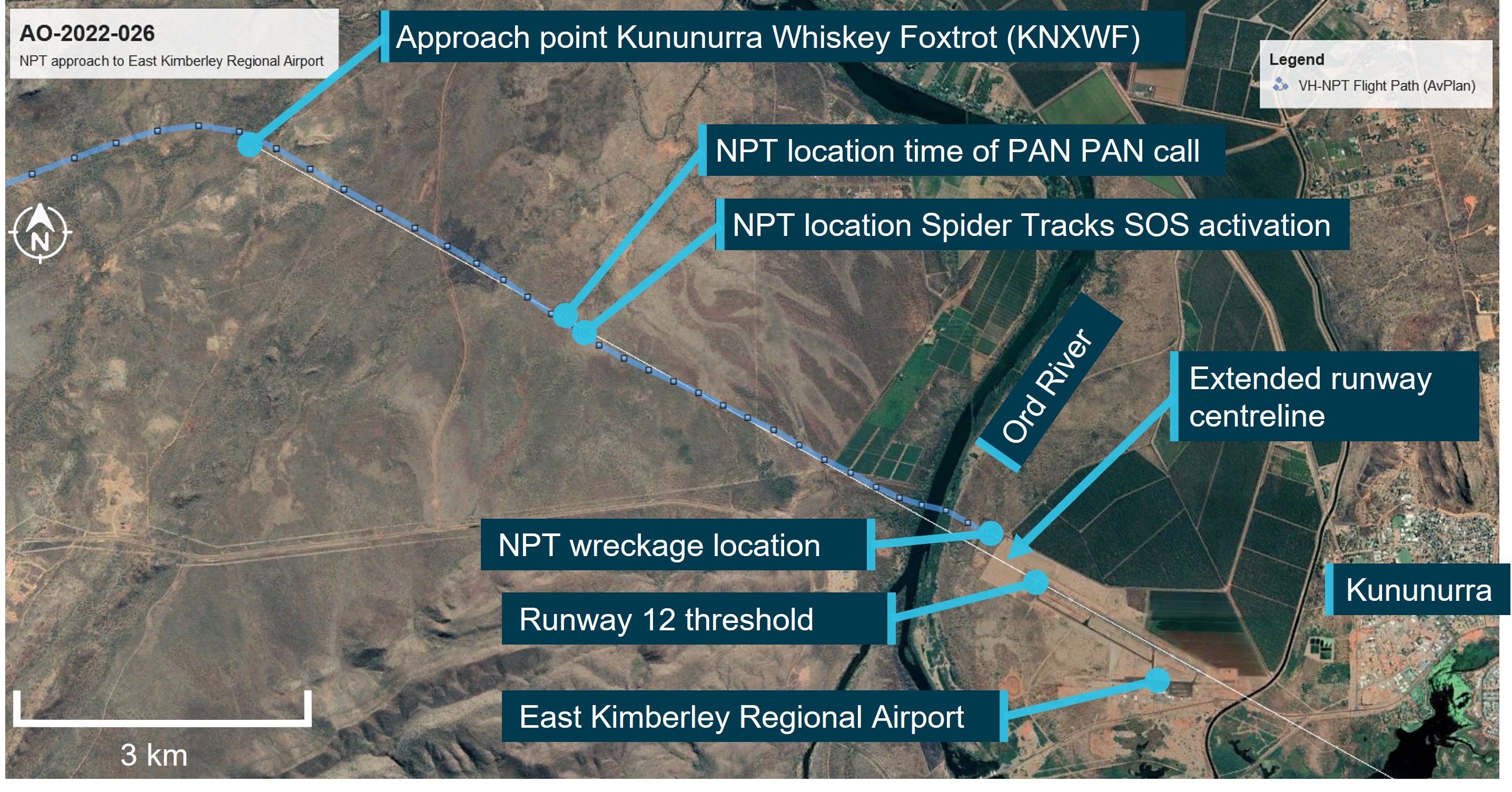 Figure 3: NPT approach to East Kimberley Regional Airport