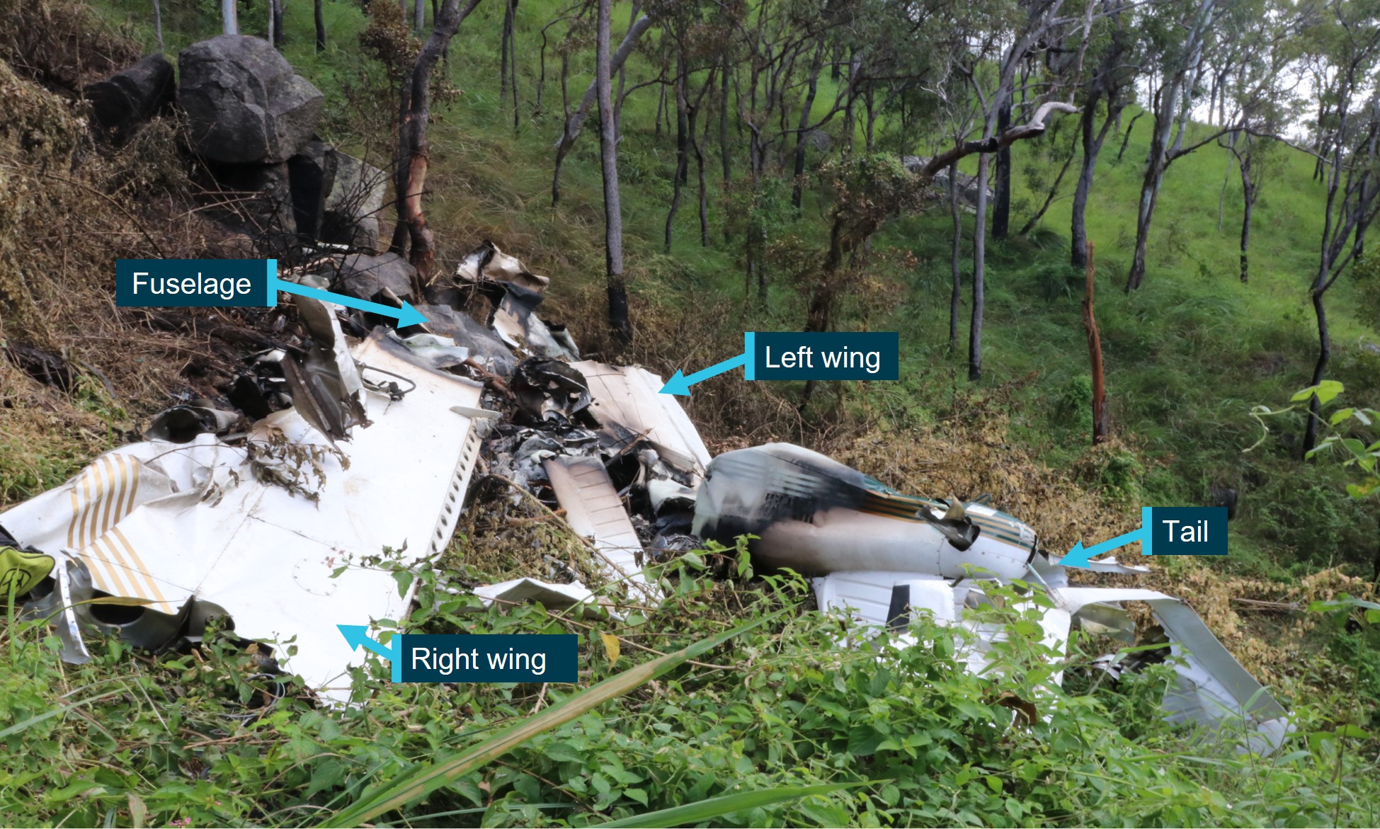 Figure 4: Aircraft wreckage