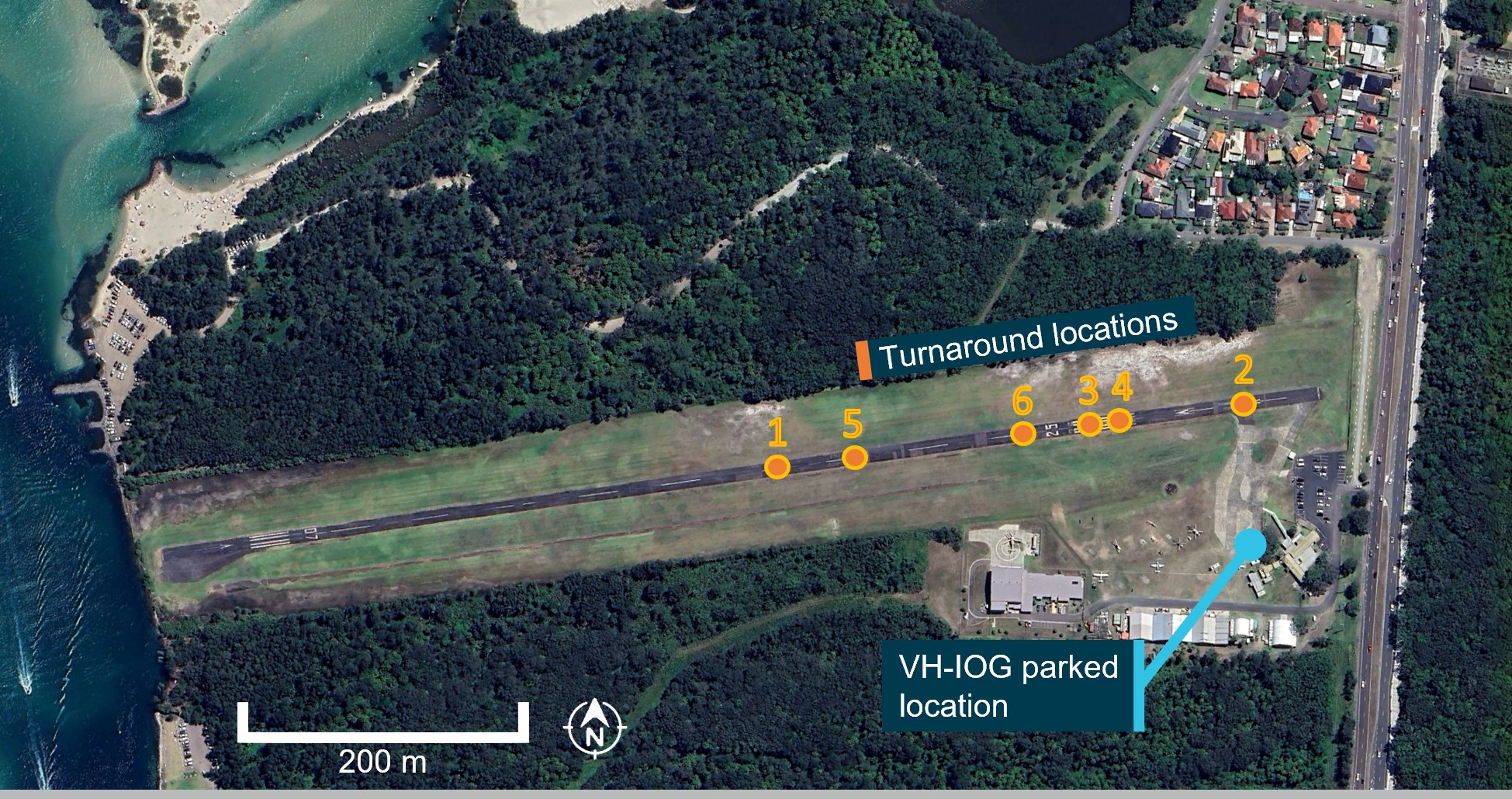 Figure 2: G1850 turnaround locations