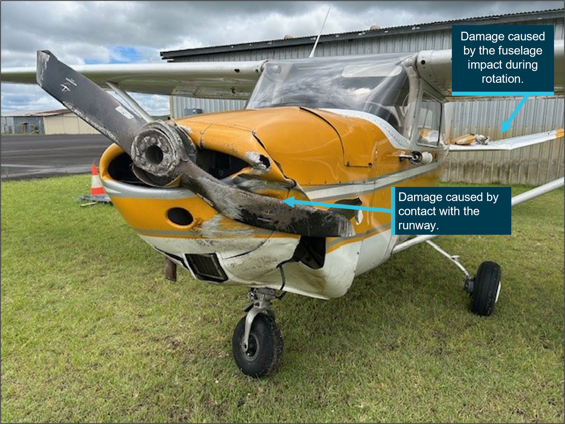 Figure 1: Propeller damage