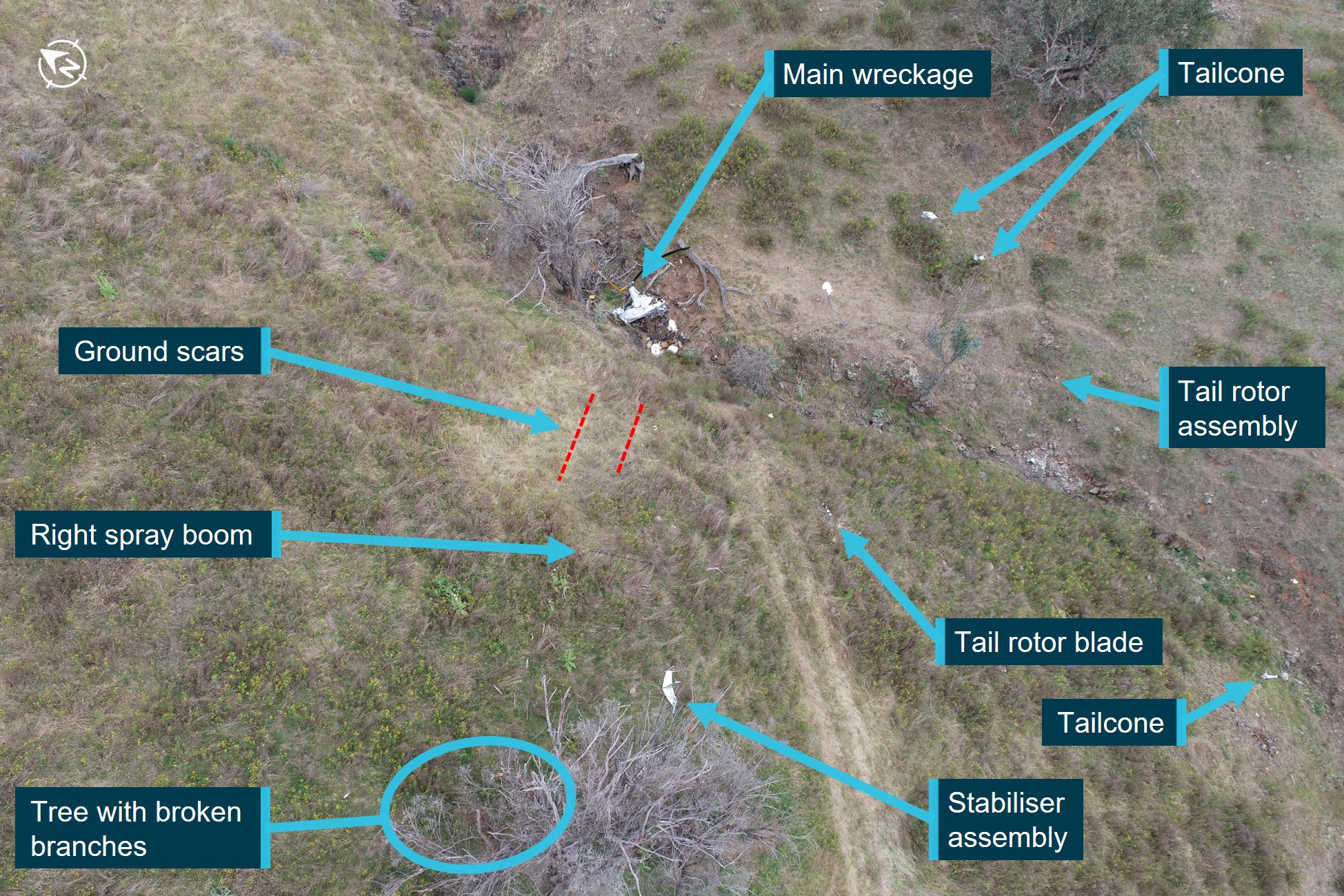 Figure 1: Wreckage site