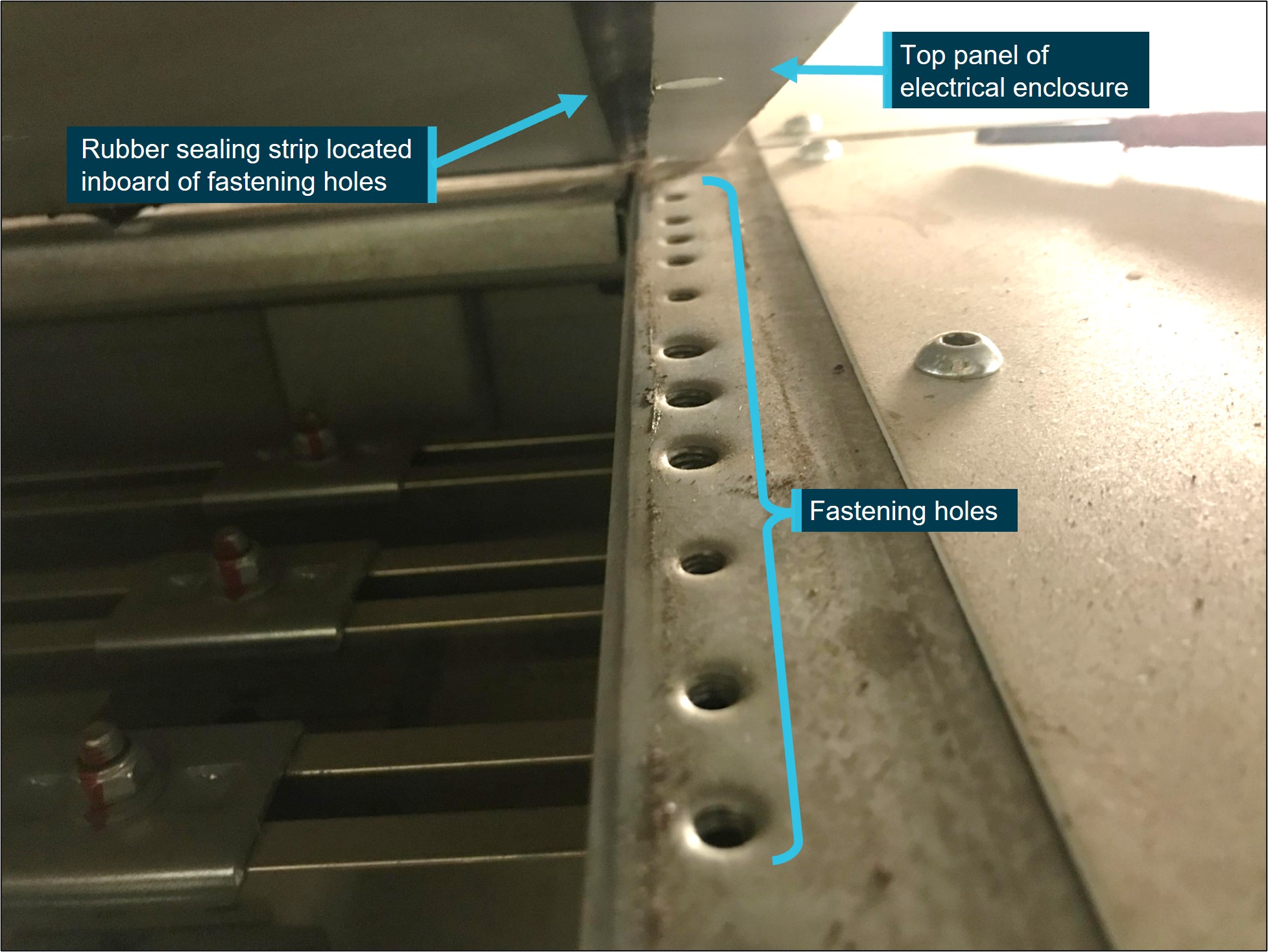 Figure 11: Top of pump room electrical enclosure