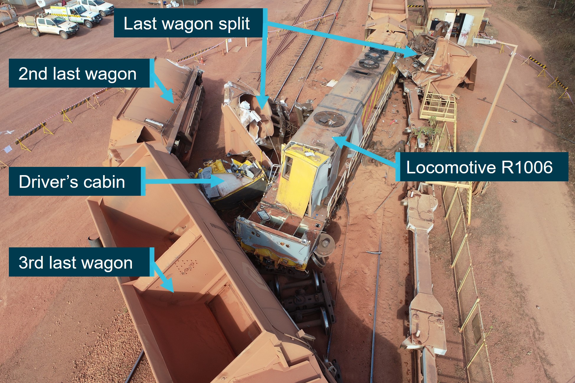 Figure 11: Aerial photograph of the wreckage