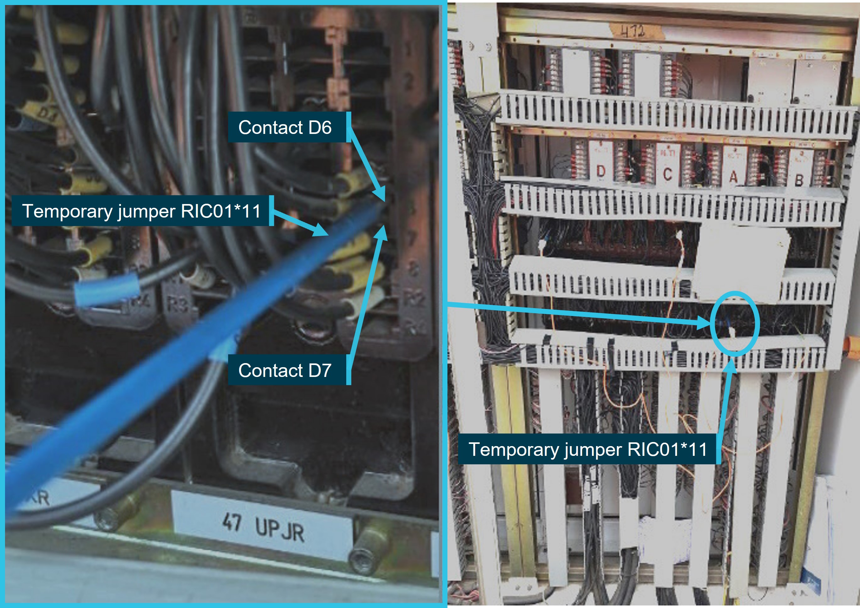 Figure 11: Rear of Torrens Road location case showing 47 UpJR control relay