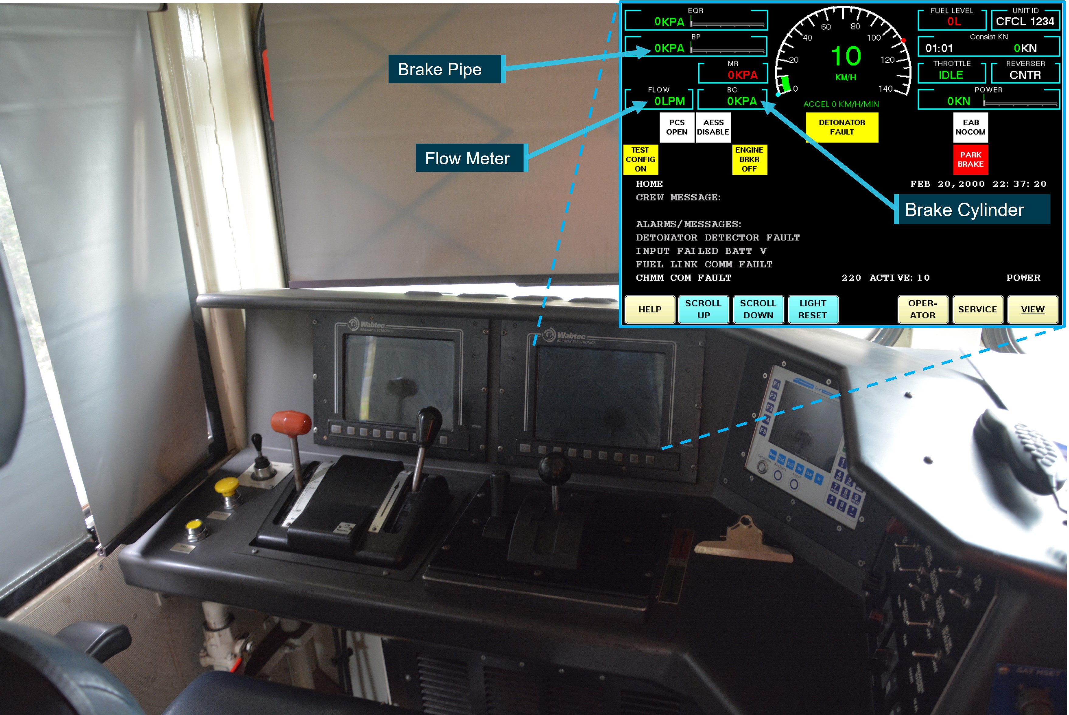 Figure 22: Driver’s computer display unit