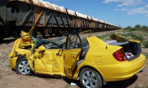 Rail crossing accident, Pt Flinders Causeway Rd near Pt Germein, South Australia