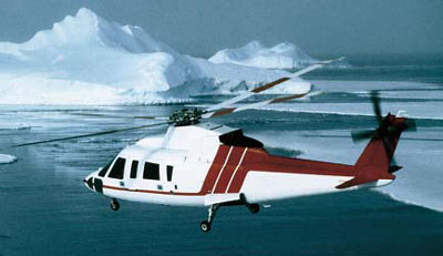 Sikorsky helicopter inflight