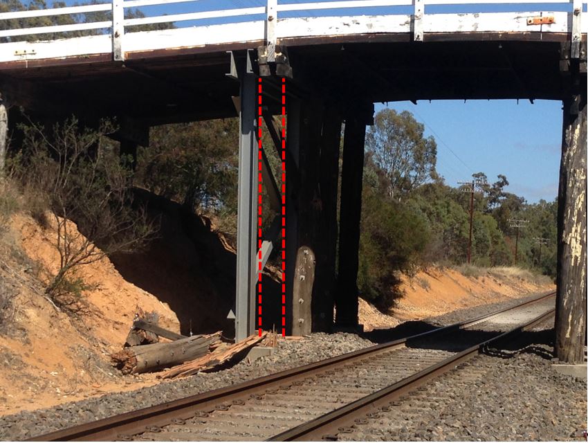 Figure 2: Paxton Street bridge damage