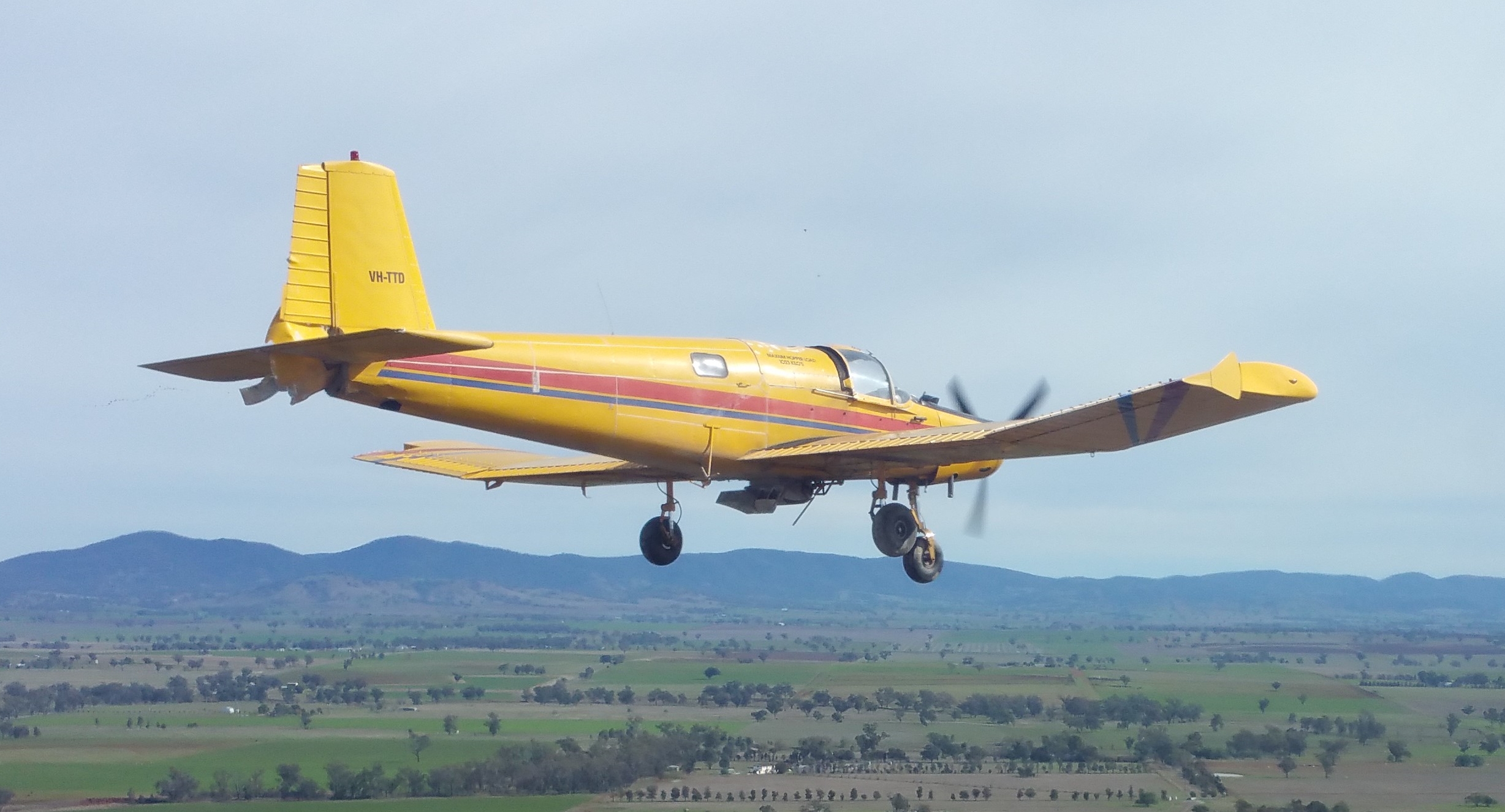 Figure 1: VH-TTD flying towards Tamworth Airport on the incident flight