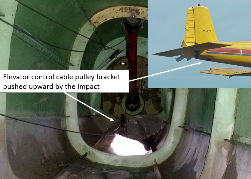 Figure 2: VH-TTD elevator control cable pulley