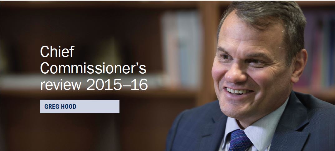 Chief Commissioner's review 2015-15 - Greg Hood