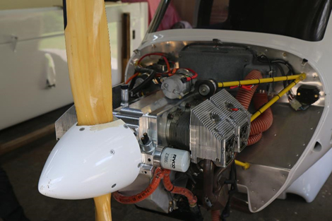 Figure 1: The engine from Jabiru J160 aircraft, RAAus registration 19-7549