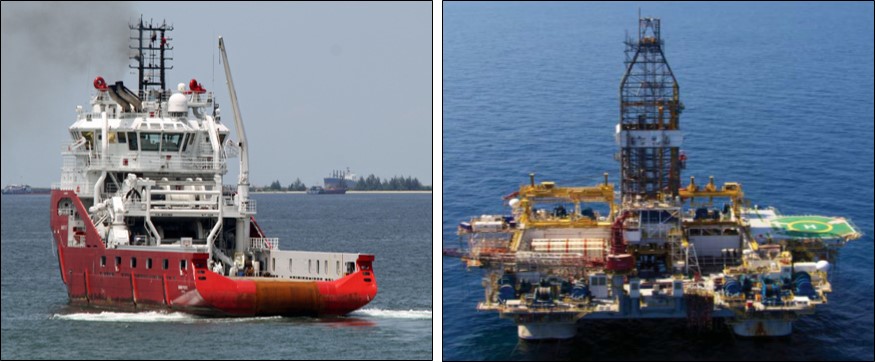 Figure 1: Skandi Pacific and Figure 2: Atwood Osprey