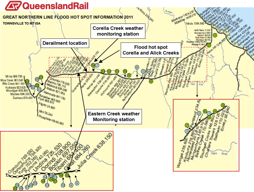 Great Northern Line flood hot spot information