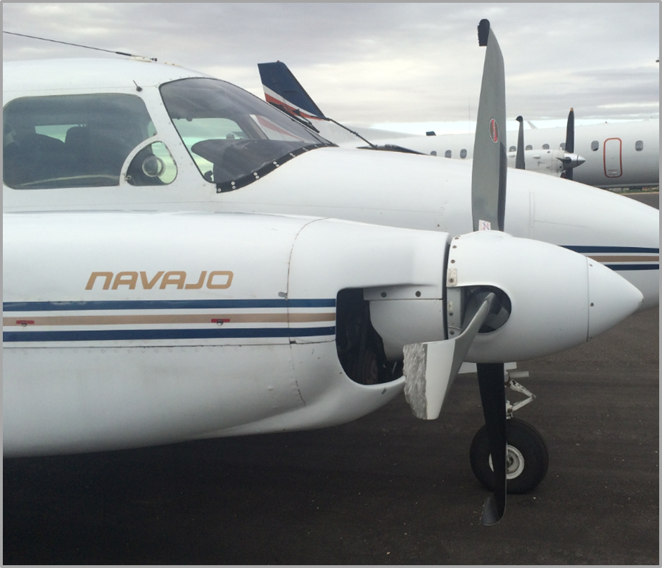 Figure 3: Damage to ETW propellers