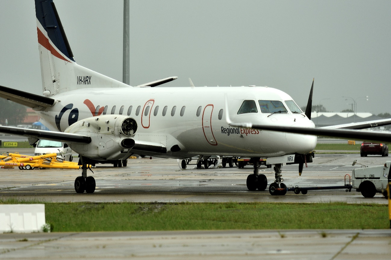 Figure 1: The aircraft, VH-NRX, at Sydney airport after the incident