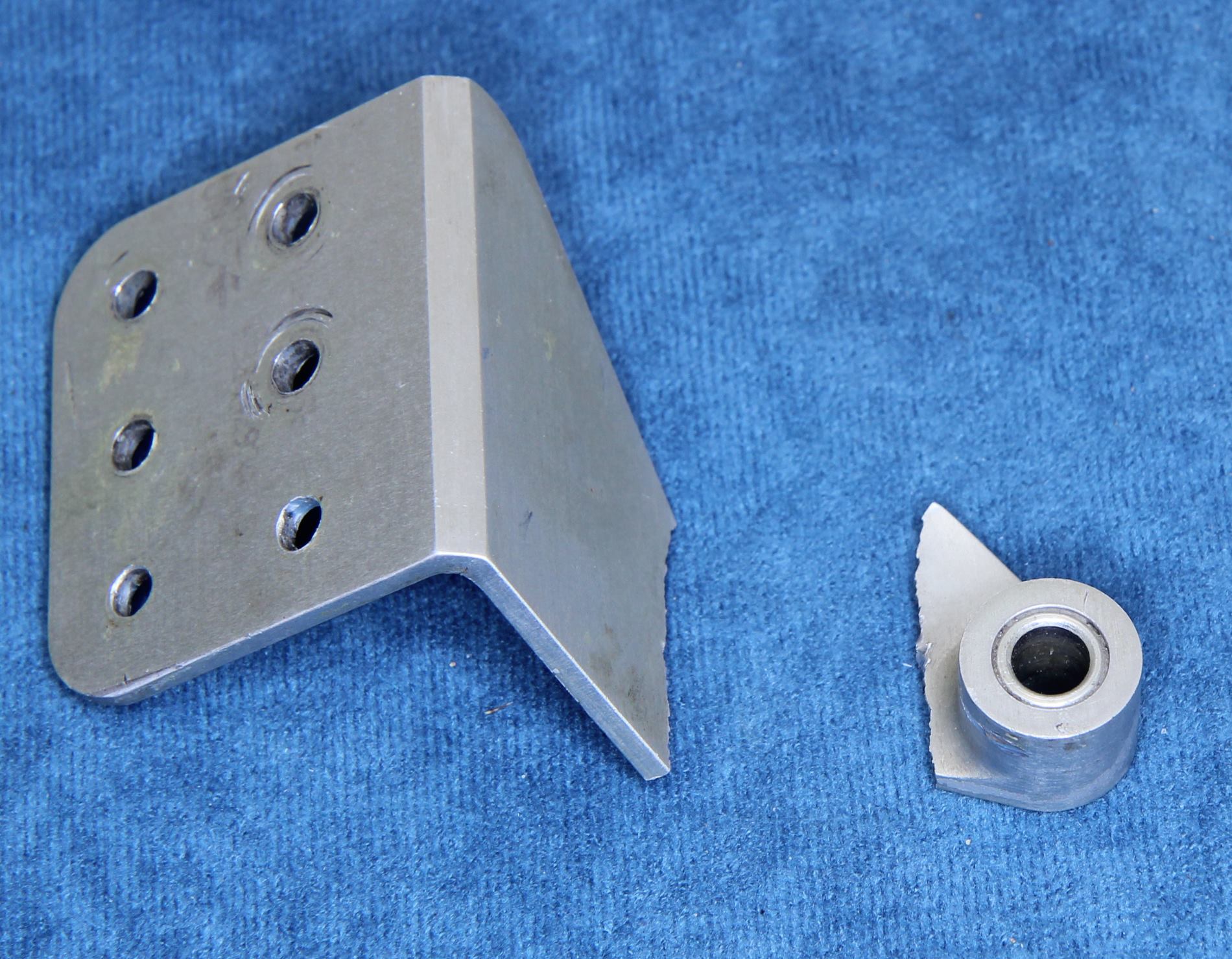 Figure 2: The failed bracket after it had been removed from the aircraft.