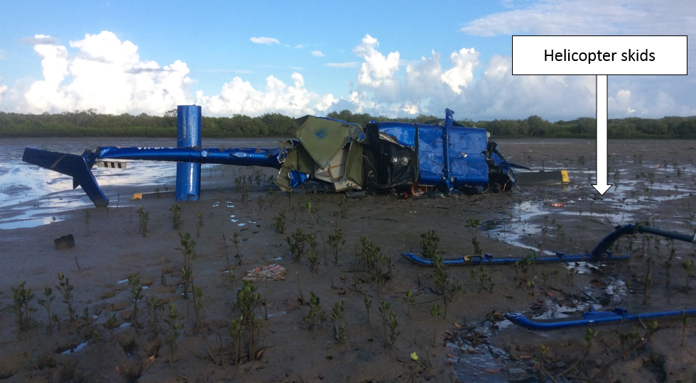 Figure 2: VH-DPU accident site at low tide