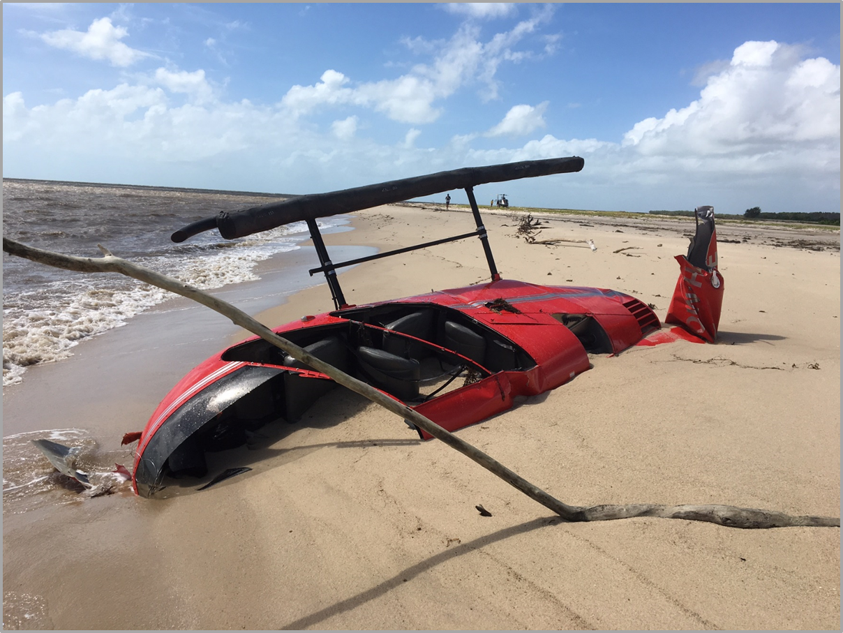 Figure 2: Subsequent damage due to the ocean tides