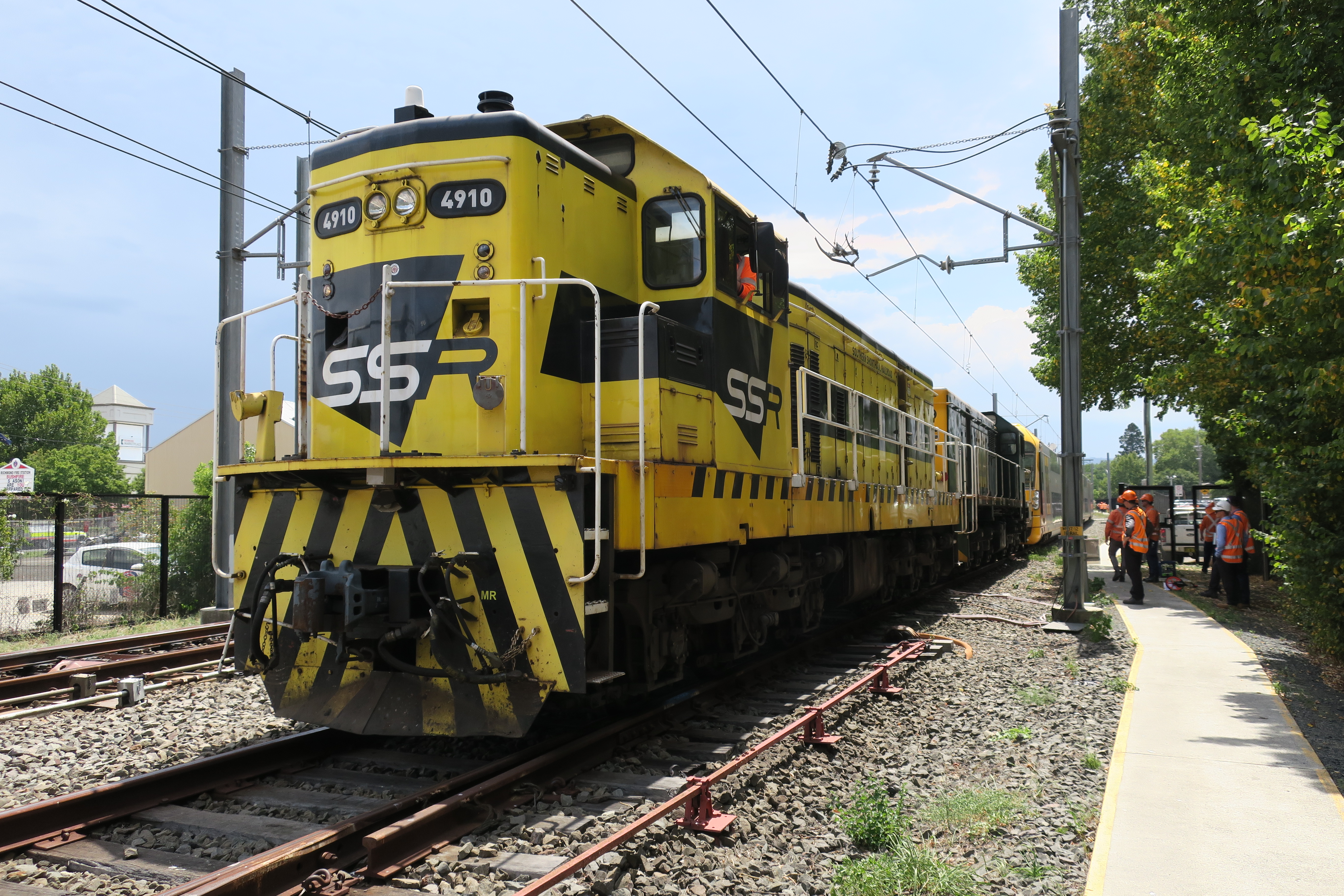 Figure 7: Recovery operation at Richmond Station post-collision. Source: ATSB