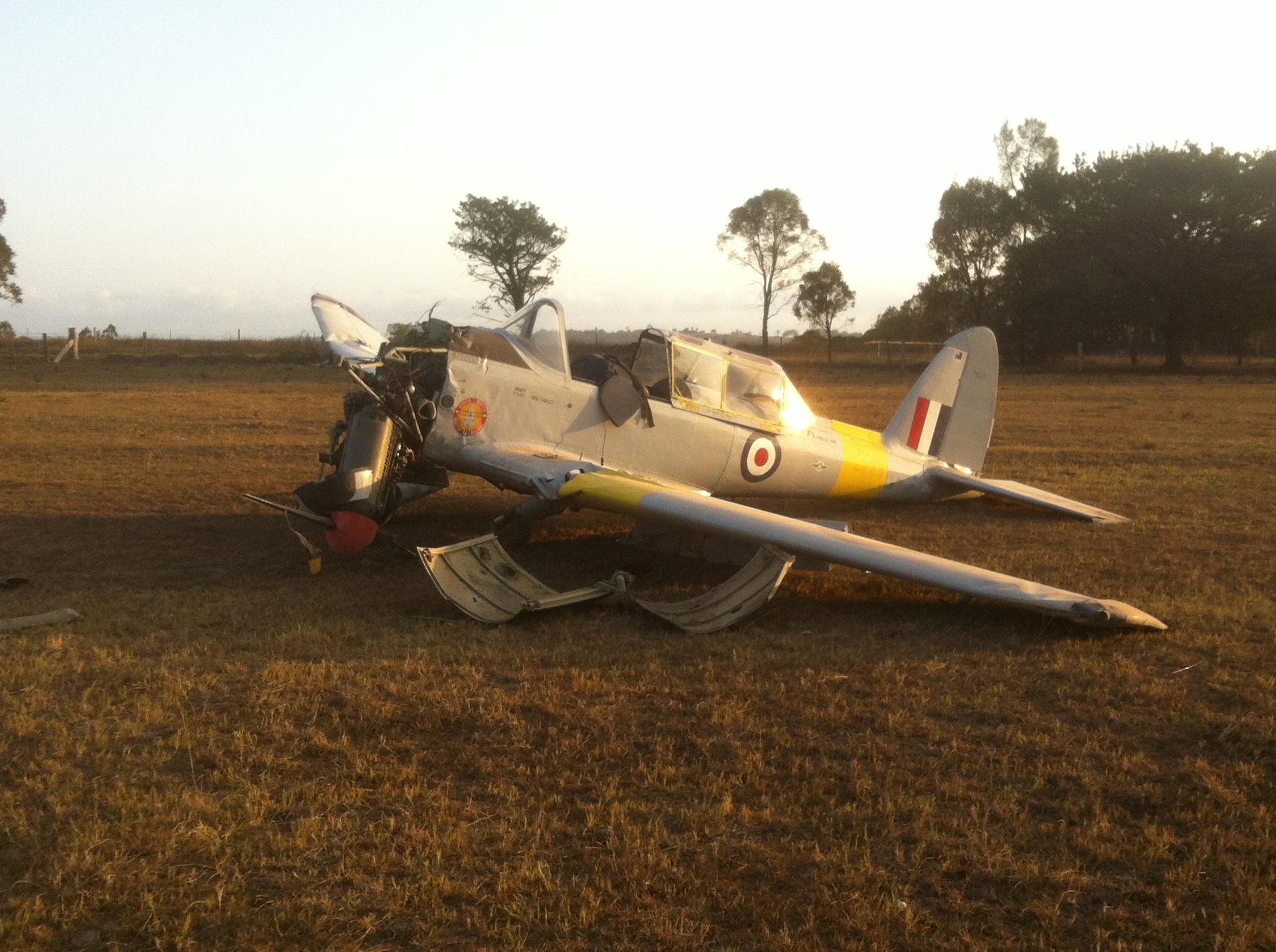 Figure 1: de Havilland DHC-1 post accident. Source: Supplied