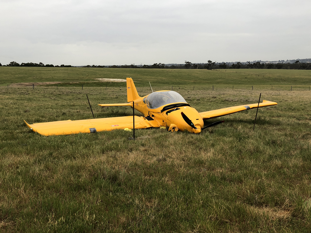 Figure 2: Accident site Bristell Light Sport Aircraft, registered VH-YVX. Source: ATSB