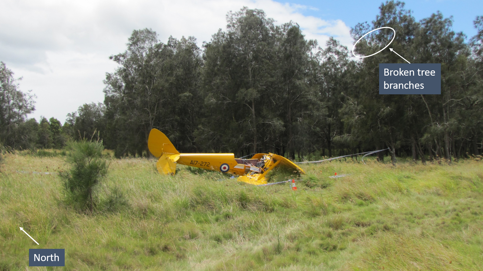 Figure 3: Accident site. Source: ATSB