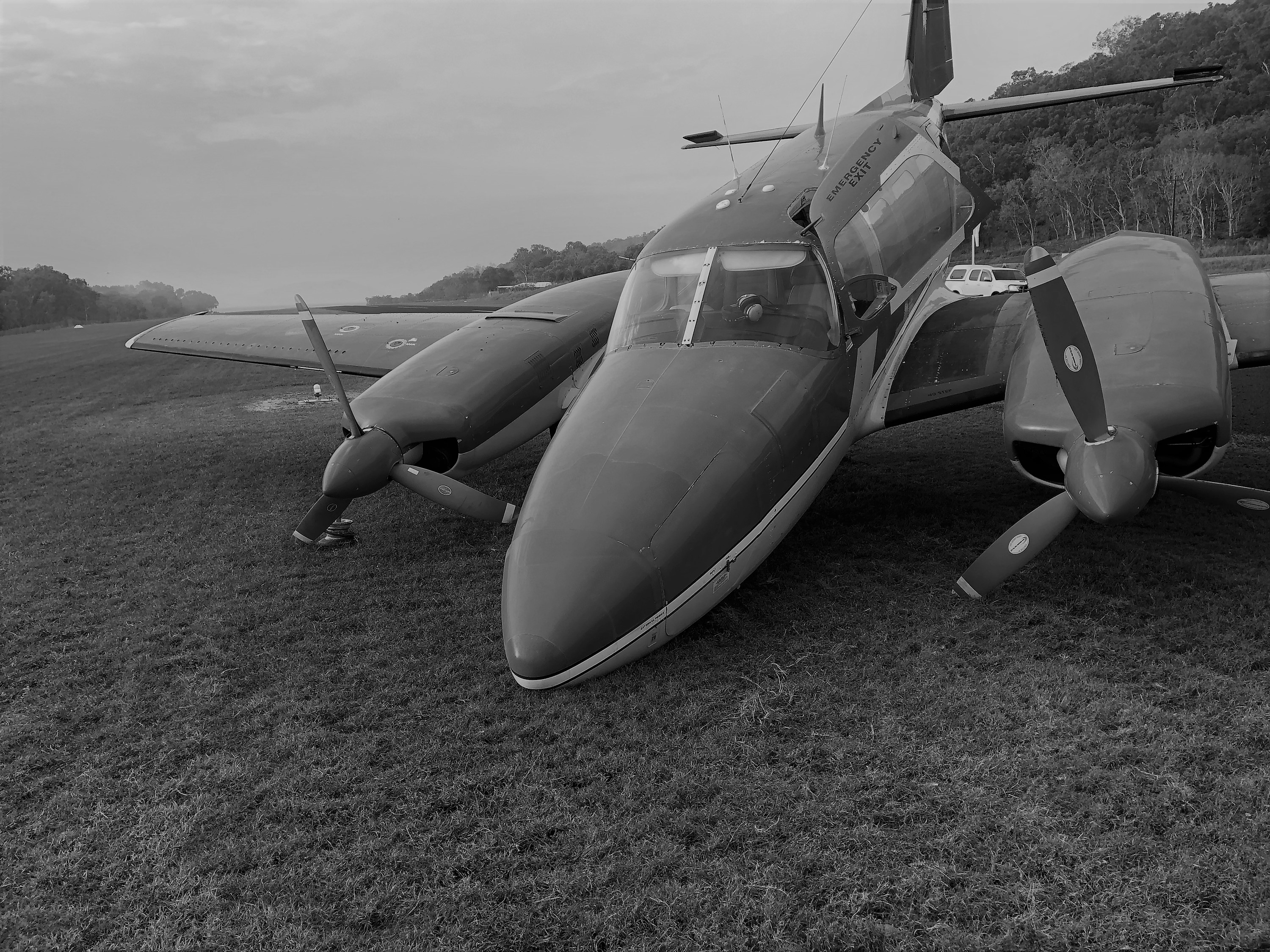 Figure 1: Damage sustained to the aircraft after landing. Source: Operator