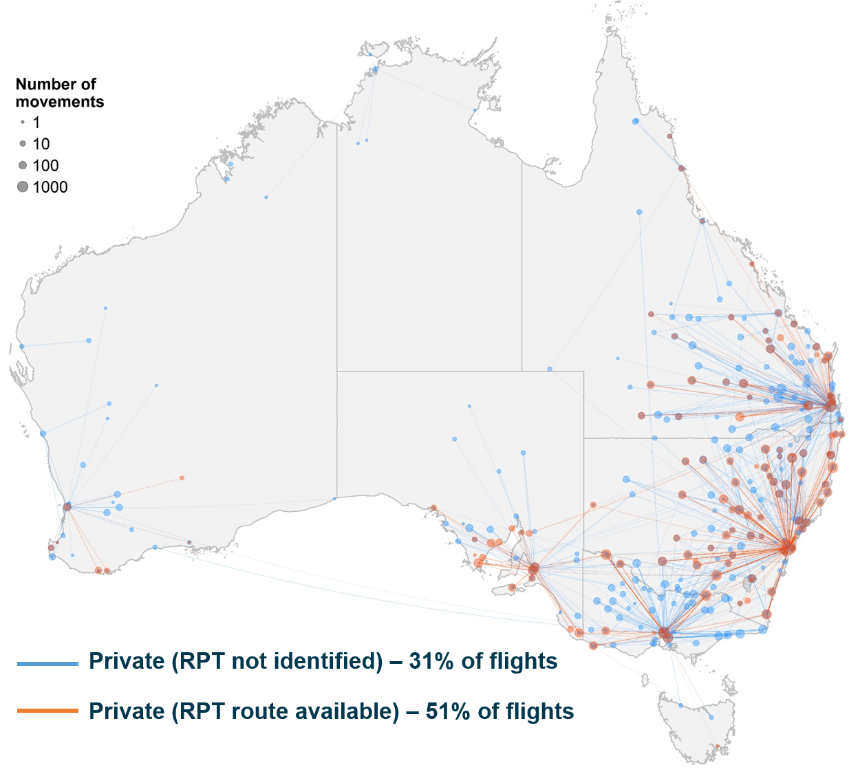 Figure 11: Passenger carrying private flights flown on behalf of Angel Flight 2005-2017