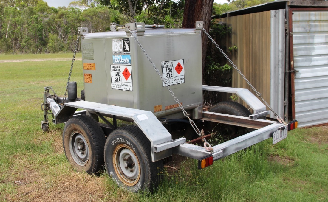 Figure 15: Fuel storage tank containing aviation grade gasoline. Source: ATSB.