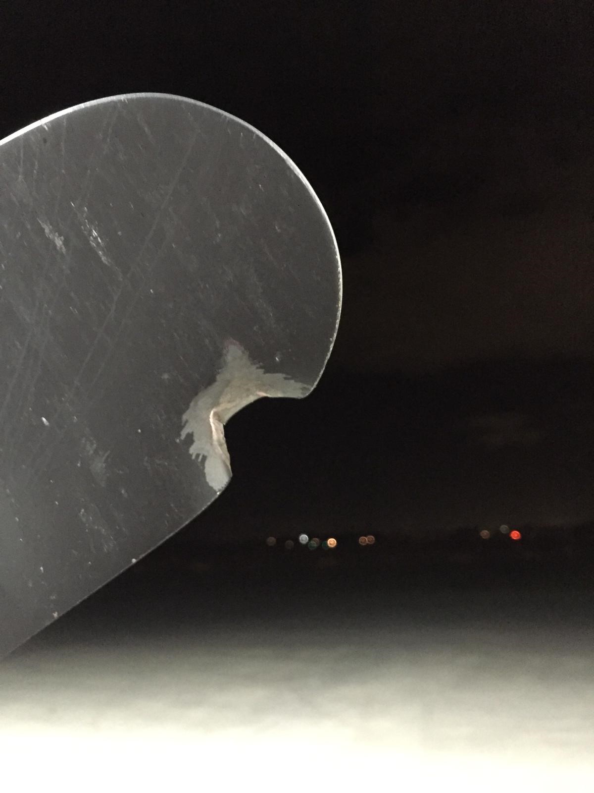 Damage to propeller