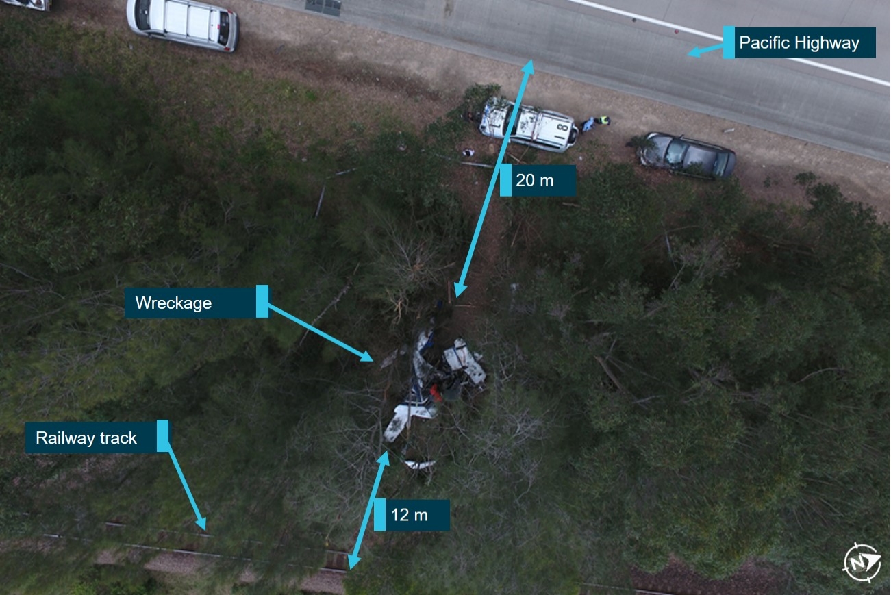 Figure 2: Accident site. Source: ATSB