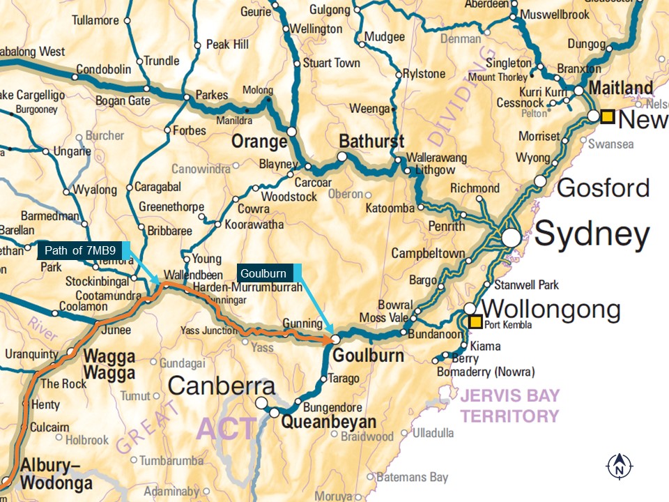 Figure 1: Location map.<br />
Source: Geoscience Australia with annotations by OTSI