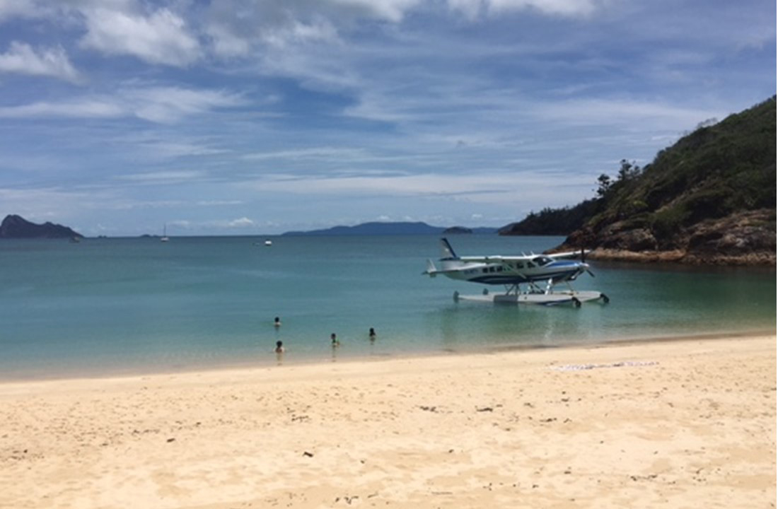 VH-WTY at Chance Bay earlier on 28 January 2016