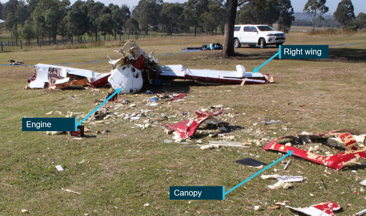 Figure 3: VH-WID at accident site.<br />
Source: ATSB