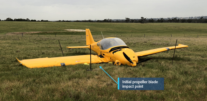 Figure 7: Aircraft accident site.<br />
Source: ATSB