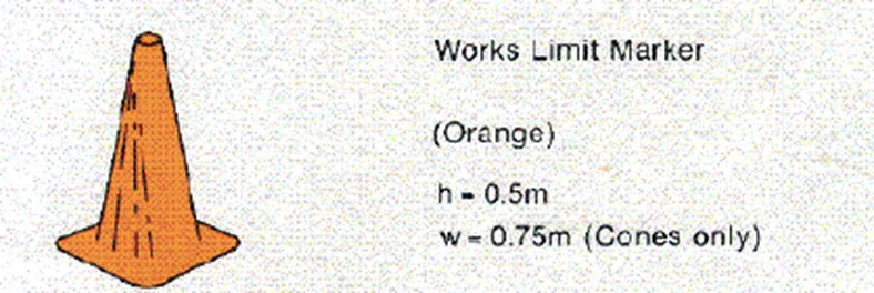 Figure 3: Works limit marker