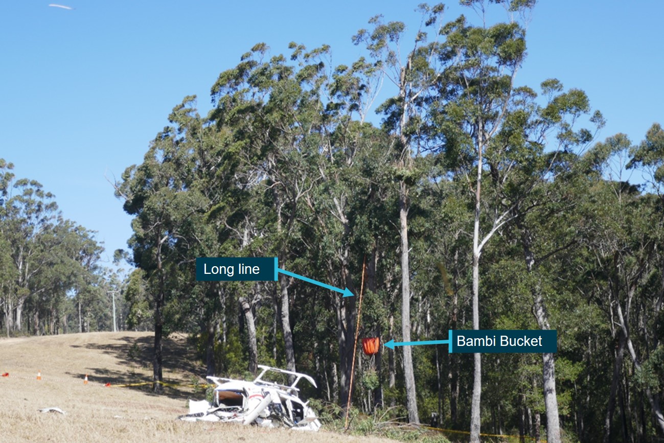 Figure 3 - Accident site and wreckage