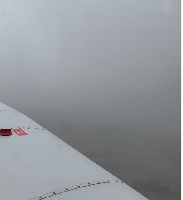 Photograph taken at 1613 during the return to Warrnambool Airport