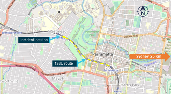 Figure 3: Map of Westmead and surrounds