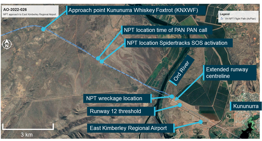 Figure 3: NPT approach to East Kimberley Regional Airport