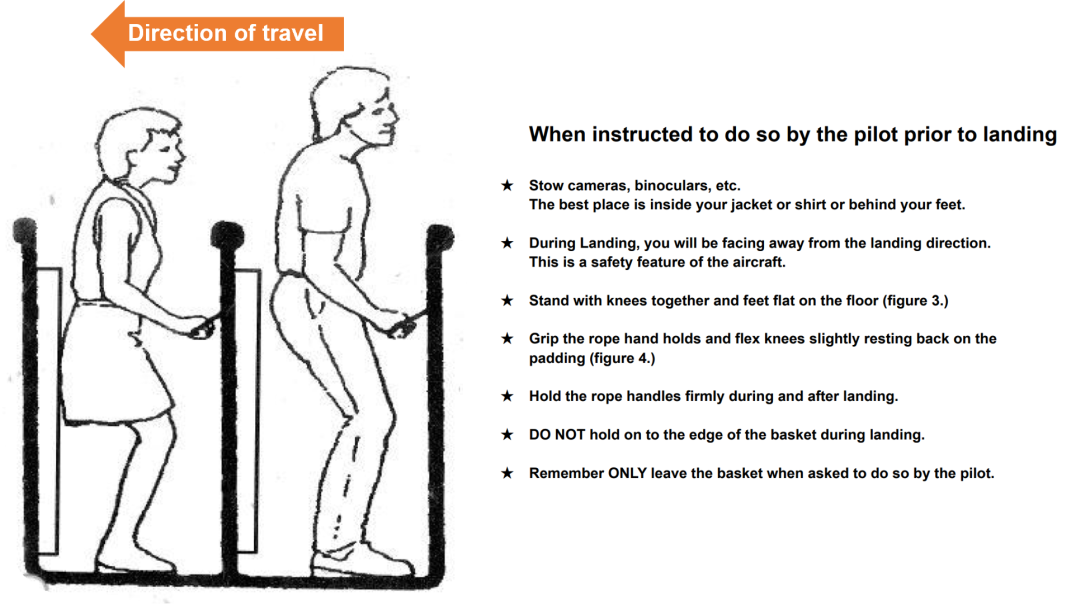 Operator safety briefing card