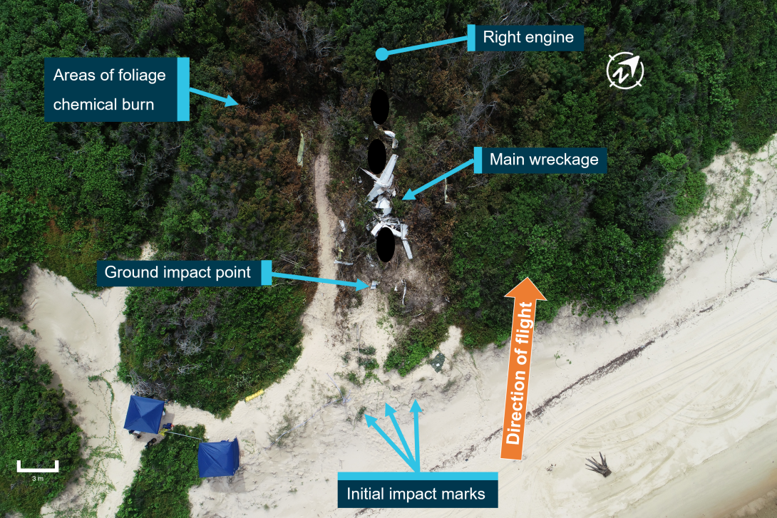 Overview of accident site