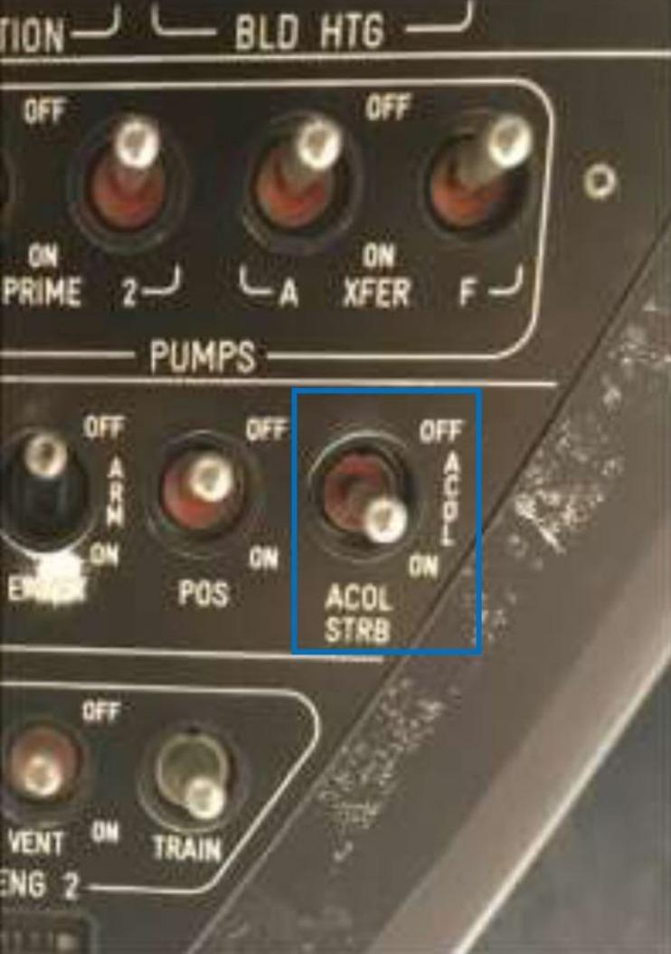 Figure 2: The helicopter's anti-collision strobe switch.