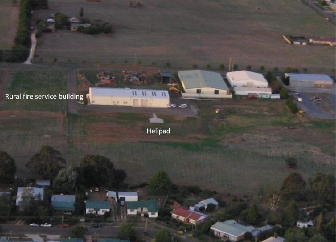 Figure 4: Crookwell Medical helicopter landing site