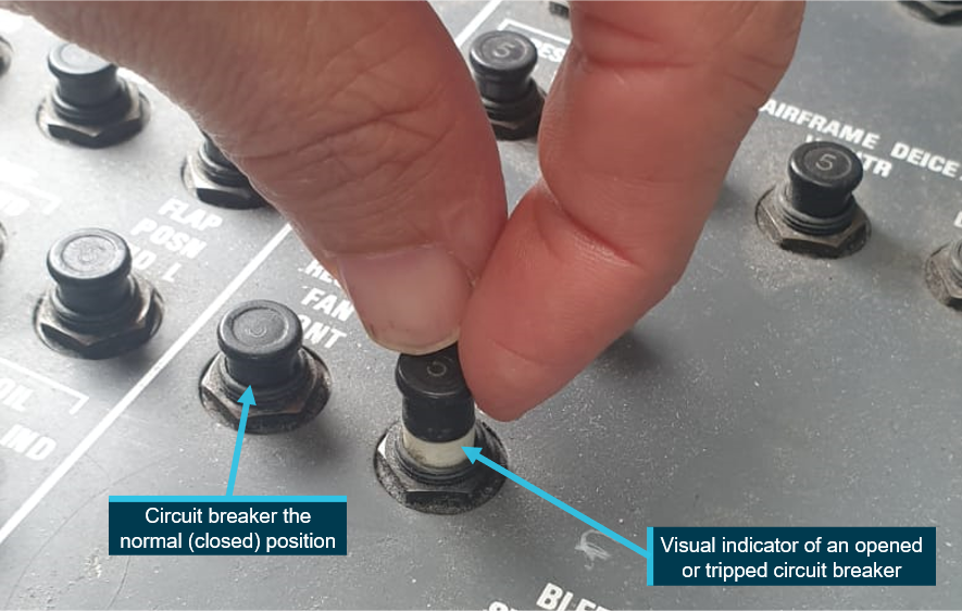 Figure 2: Exemplar aircraft circuit breakers